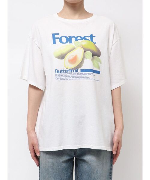 Ungrid(アングリッド)の「アボカドプリントTee(Tシャツ/カットソー・レディース・イエロー/オフホワイト/チャコールグレー・FREE)」の22枚目の写真