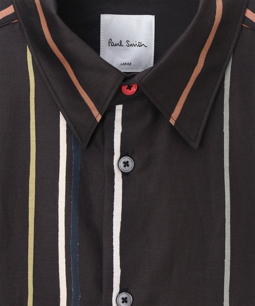 Paul Smith（ポールスミス）の「"Cairo Stripe" カジュアルシャツ / 163318 901U（シャツ/ブラウス・メンズ・オフホワイト/ダークブラウン・SMALL/MEDIUM/LARGE/X-LARGE）」の7枚目の写真