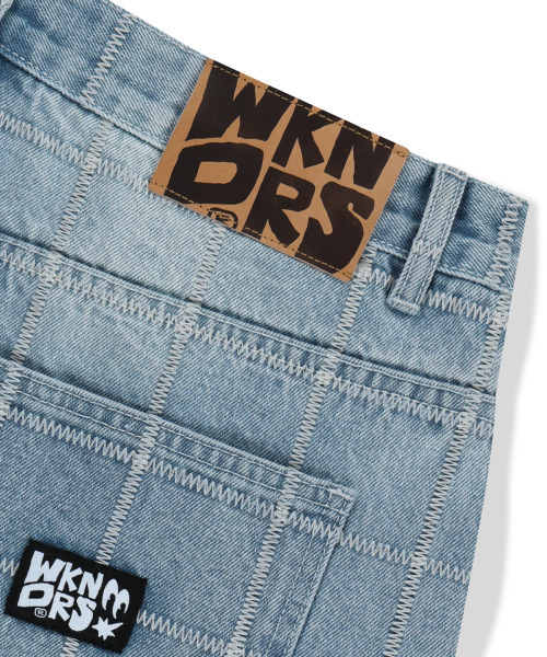 WKNDRS(ウィーキャンドース)の「ZIGZAG STITCHED DENIM PANTS (L.DENIM)(デニムパンツ・レディース・その他・MEDIUM/LARGE/X-LARGE)」の5枚目の写真