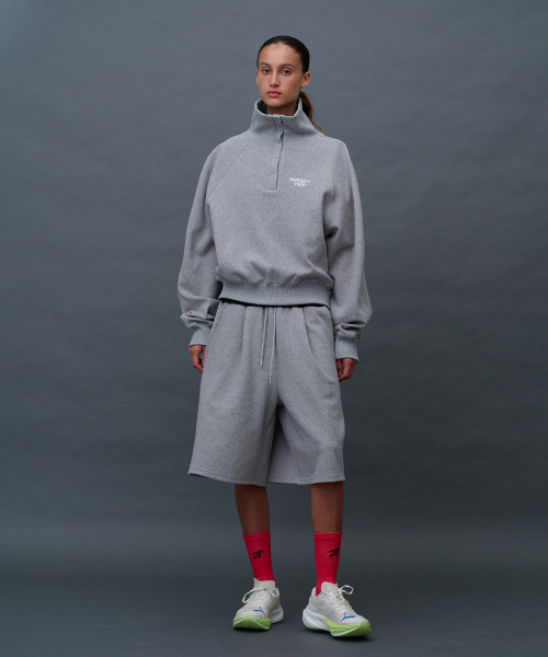MENASOO（ミナス）の「Snap Waffle Sweatshirt（スウェット・レディース・スカイブルー/ブラック/グレー・F）」の7枚目の写真