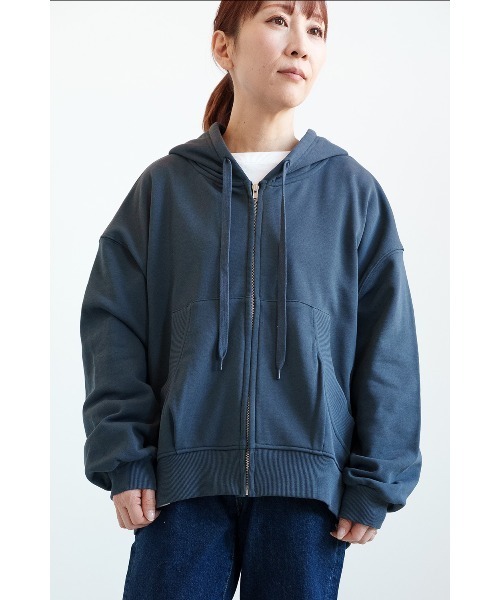 HEART MARKET（ハートマーケット）の「裏毛ビッグシルエットパーカー（パーカー・レディース・ナチュラル/グレー/ピンク/チャコール・FREE）」の2枚目の写真
