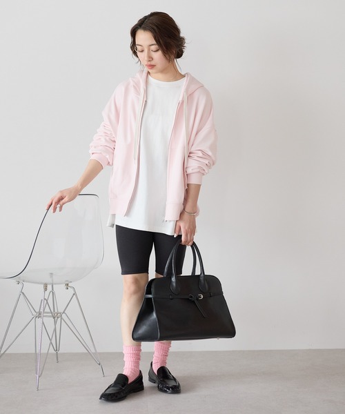 HEART MARKET（ハートマーケット）の「裏毛ビッグシルエットパーカー（パーカー・レディース・ナチュラル/グレー/ピンク/チャコール・FREE）」の5枚目の写真