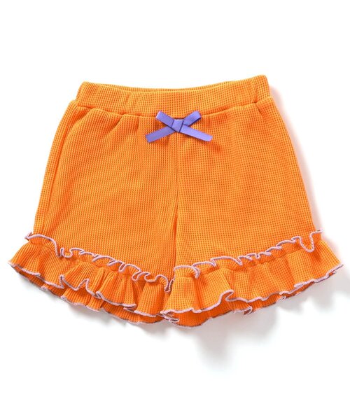 apres les cours（アプレレクール）の「【WEB限定】ワッフルショートパンツ（その他パンツ・キッズ・イエロー/オレンジ/ミント/その他2/グリーン/ブラウン/アイボリー/ブラック/クリーム/ブルー・140/130/120/110/100/90/80）」の9枚目の写真