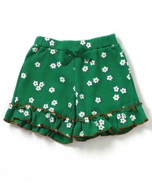 apres les cours（アプレレクール）の「【WEB限定】ワッフルショートパンツ（その他パンツ・キッズ・イエロー/オレンジ/ミント/その他2/グリーン/ブラウン/アイボリー/ブラック/クリーム/ブルー・140/130/120/110/100/90/80）」の5枚目の写真