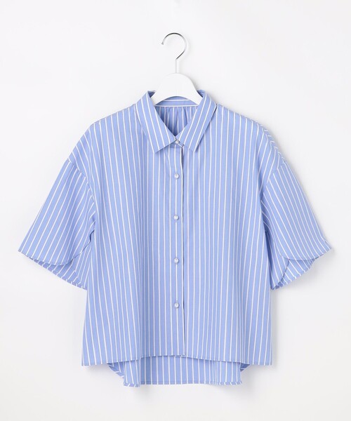 ANY SIS(エニィスィス)の「ペタルスリーブ シャツ(シャツ/ブラウス・レディース・スカイブルー系1/ホワイト系1/ライトグリーン系1/オレンジ系1・MEDIUM)」の17枚目の写真
