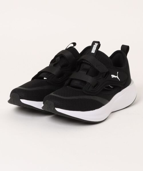 PUMA(プーマ)の「PUMA プーマ SOFTRIDE MOVE ON R JF SOFTRIDE ムーブオン R JF 313416 01BK/WH(スニーカー・メンズ・ブラック・26.0cm/25.5cm/28.0cm/27.5cm/26.5cm/25.0cm/27.0cm)」の1枚目の写真