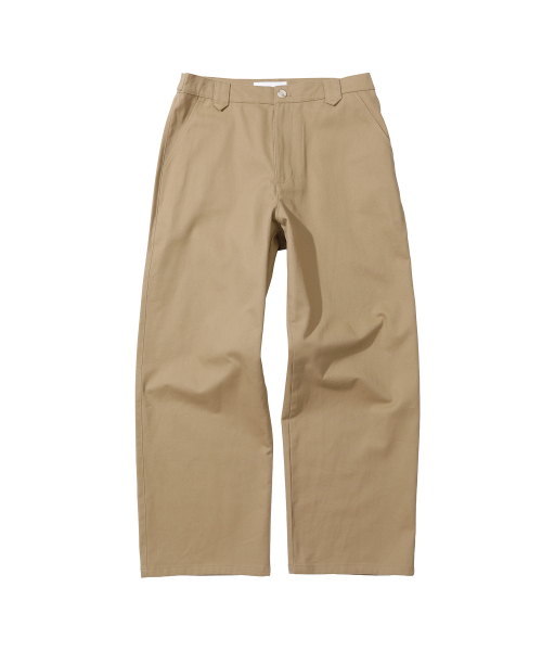 SECONDMONO（セカンドモノローグ）の「Semi Wide Twill Cotton Chino Pants [CAMEL]_SEPT051CAMEL（その他パンツ・レディース・その他・24/26/28/30/32/34）」の2枚目の写真