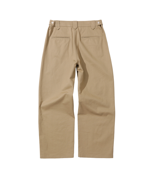 SECONDMONO（セカンドモノローグ）の「Semi Wide Twill Cotton Chino Pants [CAMEL]_SEPT051CAMEL（その他パンツ・レディース・その他・24/26/28/30/32/34）」の3枚目の写真