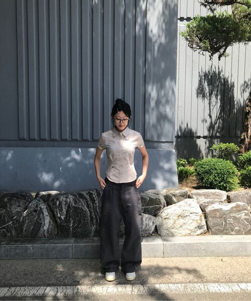 SECONDMONO（セカンドモノローグ）の「Semi Wide Twill Cotton Chino Pants [CAMEL]_SEPT051CAMEL（その他パンツ・レディース・その他・24/26/28/30/32/34）」の10枚目の写真
