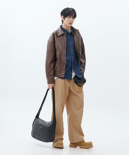 SECONDMONO（セカンドモノローグ）の「Semi Wide Twill Cotton Chino Pants [CAMEL]_SEPT051CAMEL（その他パンツ・レディース・その他・24/26/28/30/32/34）」の19枚目の写真