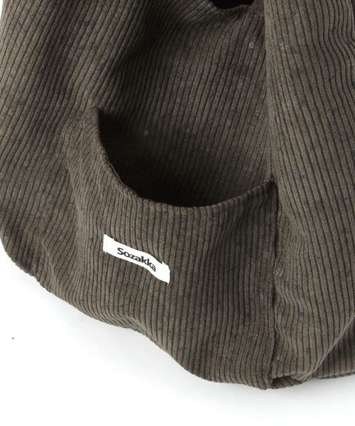 apres jour(アプレジュール)の「【apres jour×ARIAZ】小花柄リブトートバッグ(トートバッグ・レディース・ピンクベージュ/アイボリー/ダークブラウン・FREE)」の5枚目の写真