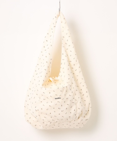 apres jour(アプレジュール)の「【apres jour×ARIAZ】小花柄リブトートバッグ(トートバッグ・レディース・ピンクベージュ/アイボリー/ダークブラウン・FREE)」の9枚目の写真