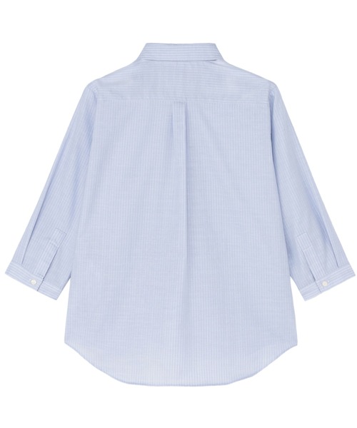 TOKYO SHIRTS(トウキョウシャツ)の「【Pitta Re:)】ふわっとガーゼシャツ レギュラーシルエット 七分袖 綿100% レディース カジュアルシャツ(シャツ/ブラウス・レディース・ブルー・S/M)」の2枚目の写真