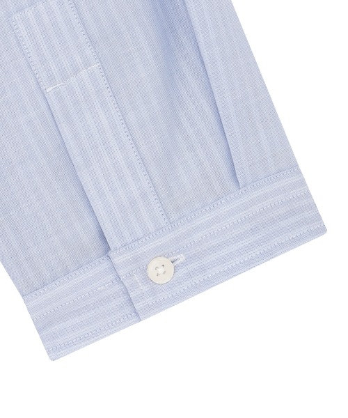 TOKYO SHIRTS(トウキョウシャツ)の「【Pitta Re:)】ふわっとガーゼシャツ レギュラーシルエット 七分袖 綿100% レディース カジュアルシャツ(シャツ/ブラウス・レディース・ブルー・S/M)」の4枚目の写真