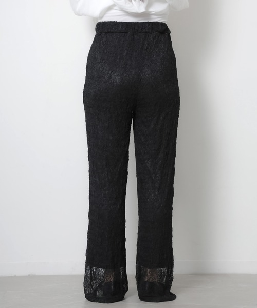 Riberry（リベリー）の「シアーレースパンツ（その他パンツ・レディース・オフホワイト/ブラック・MEDIUM）」の14枚目の写真