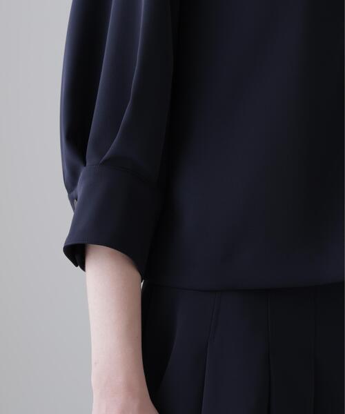 ADORE（アドーア）の「◆ドライタッチクロスブラウス（シャツ/ブラウス・レディース・グリーン/ネイビー/ホワイト・38）」の13枚目の写真