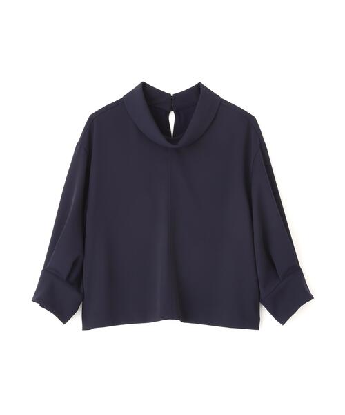 ADORE（アドーア）の「◆ドライタッチクロスブラウス（シャツ/ブラウス・レディース・グリーン/ネイビー/ホワイト・38）」の16枚目の写真