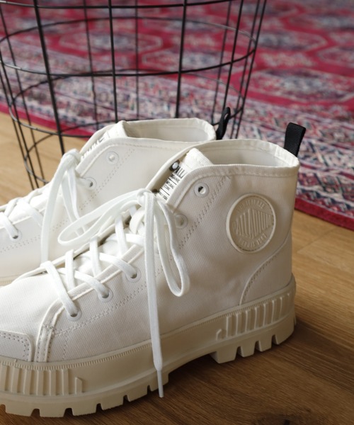 PALLADIUM(パラディウム)の「PALLASHOCK ORG 2 スニーカー(スニーカー・レディース・ホワイト/カーキ系・29cm/28cm/27.5cm/27cm/26.5cm/26cm/25.5cm/25cm/24.5cm/24cm/23.5cm/23cm)」の1枚目の写真