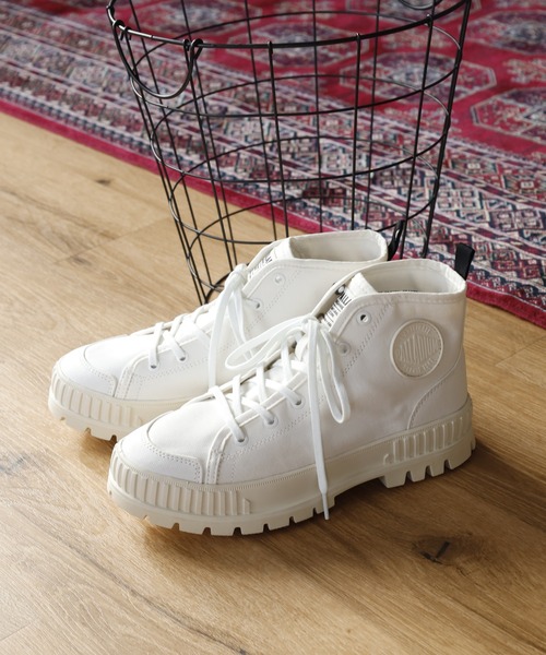 PALLADIUM(パラディウム)の「PALLASHOCK ORG 2 スニーカー(スニーカー・レディース・ホワイト/カーキ系・29cm/28cm/27.5cm/27cm/26.5cm/26cm/25.5cm/25cm/24.5cm/24cm/23.5cm/23cm)」の3枚目の写真