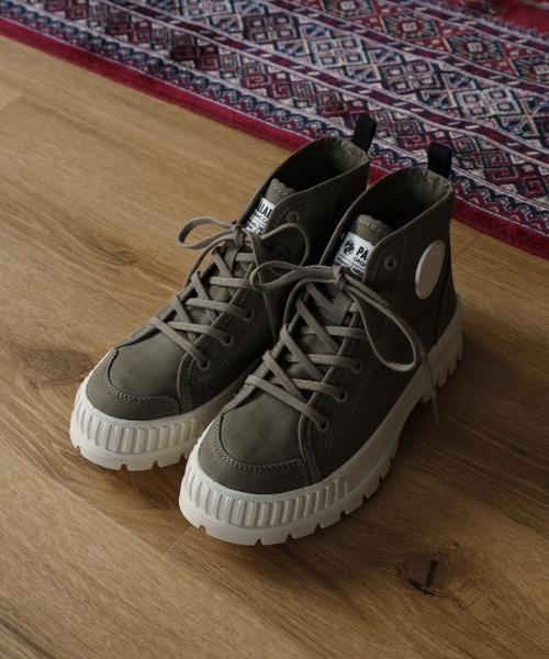 PALLADIUM(パラディウム)の「PALLASHOCK ORG 2 スニーカー(スニーカー・レディース・ホワイト/カーキ系・29cm/28cm/27.5cm/27cm/26.5cm/26cm/25.5cm/25cm/24.5cm/24cm/23.5cm/23cm)」の6枚目の写真