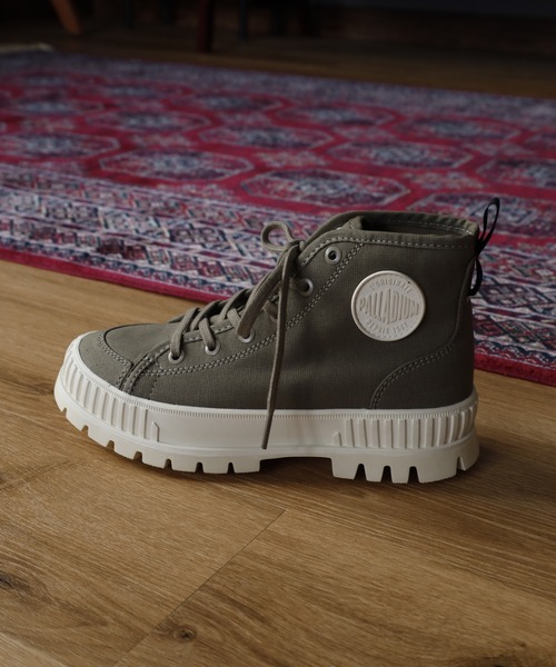PALLADIUM(パラディウム)の「PALLASHOCK ORG 2 スニーカー(スニーカー・レディース・ホワイト/カーキ系・29cm/28cm/27.5cm/27cm/26.5cm/26cm/25.5cm/25cm/24.5cm/24cm/23.5cm/23cm)」の7枚目の写真