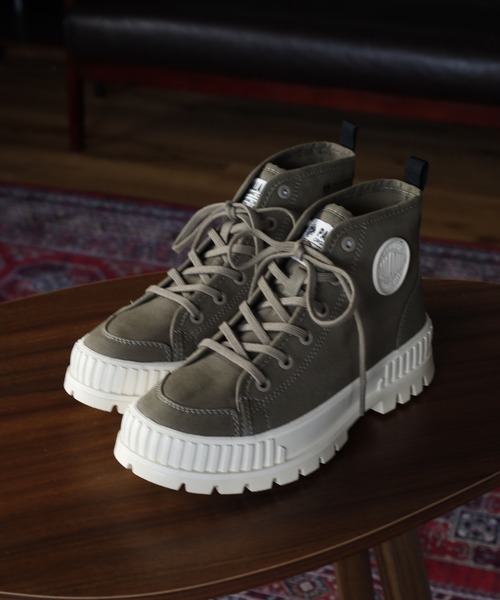 PALLADIUM(パラディウム)の「PALLASHOCK ORG 2 スニーカー(スニーカー・レディース・ホワイト/カーキ系・29cm/28cm/27.5cm/27cm/26.5cm/26cm/25.5cm/25cm/24.5cm/24cm/23.5cm/23cm)」の5枚目の写真