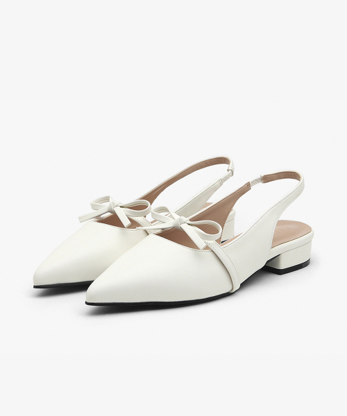 SAPPUN（サプン）の「Miere リボン スリングバック フラットシューズ (2.5cm)（サンダル・レディース・アイボリー/ブラック/ベージュ・22.5cm/23.5cm/25.5cm/24cm/24.5cm/23cm/25cm）」の7枚目の写真