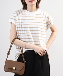 クルーネックフレンチスリーブTシャツ