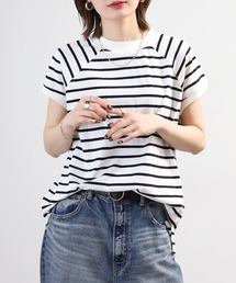 クルーネックフレンチスリーブTシャツ