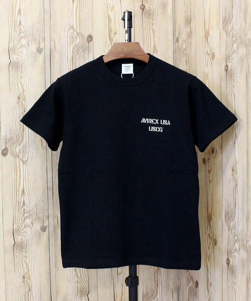 AVIREX(アヴィレックス)の「MINI WAFFLE TEE ”U.S.COAST GUARD”(Tシャツ/カットソー・メンズ・オリーブ/オレンジ/ブラック/ホワイト・XL/L/M)」の9枚目の写真