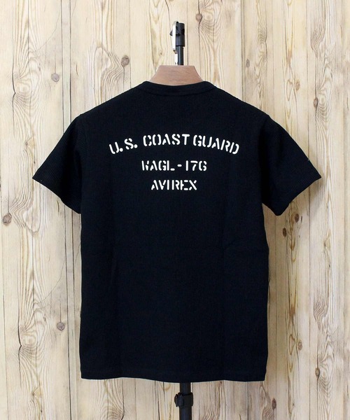 AVIREX(アヴィレックス)の「MINI WAFFLE TEE ”U.S.COAST GUARD”(Tシャツ/カットソー・メンズ・オリーブ/オレンジ/ブラック/ホワイト・XL/L/M)」の10枚目の写真