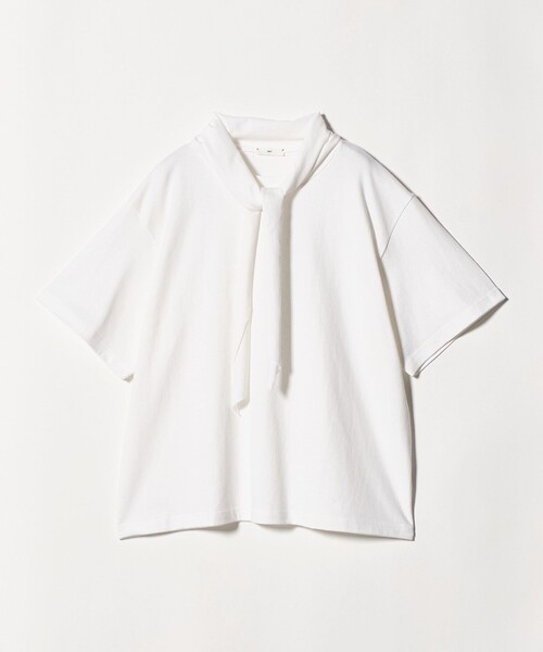 ONIT（オニット）の「＜ONIT＞ボウタイ ショートスリーブ Tシャツ（Tシャツ/カットソー・レディース・ホワイト・2）」の7枚目の写真