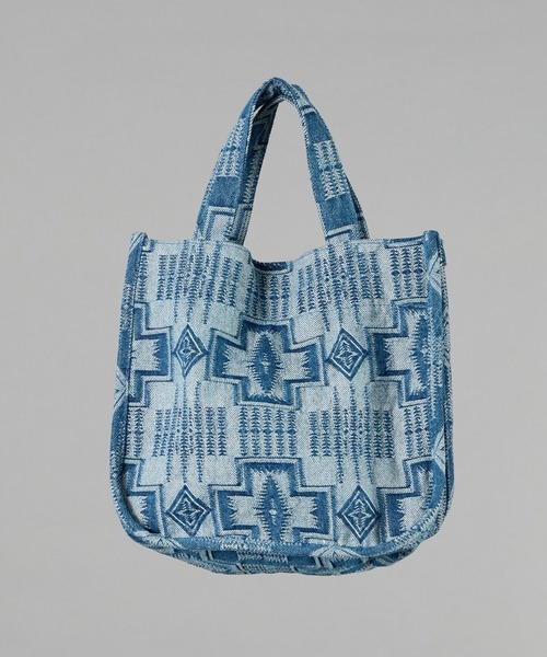 PENDLETON(ペンドルトン)の「【 PENDLETON / ペンドルトン 】JAQUARD DENIM BAG / ジャガードデニムバッグ(トートバッグ・レディース・ブラック/インディゴブルー・FREE)」の7枚目の写真