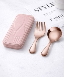 NOLITA LABORATORY（ノリータラボラトリー）の「【 NOLITA / ノリータ 】携帯カトラリーセット スプーン＆フォーク ケース付き / ステンレス製 ミニカトラリー お弁当 ランチ用（3color）（カトラリー）」