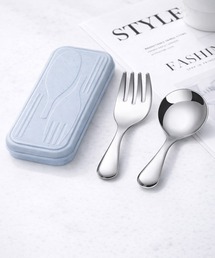 NOLITA LABORATORY（ノリータラボラトリー）の「【 NOLITA / ノリータ 】携帯カトラリーセット スプーン＆フォーク ケース付き / ステンレス製 ミニカトラリー お弁当 ランチ用（3color）（カトラリー）」