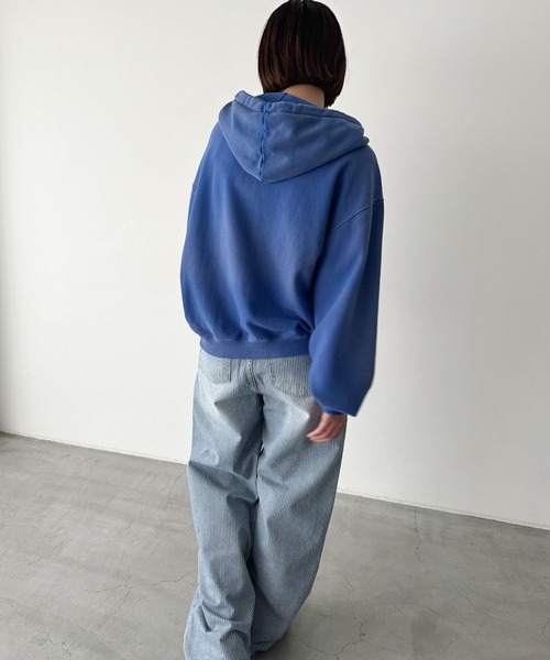 CANAL JEAN(キャナルジーン)の「El mar number ヴィンテージウォッシュジップパーカー(パーカー・レディース・ブルー・ONE SIZE)」の4枚目の写真