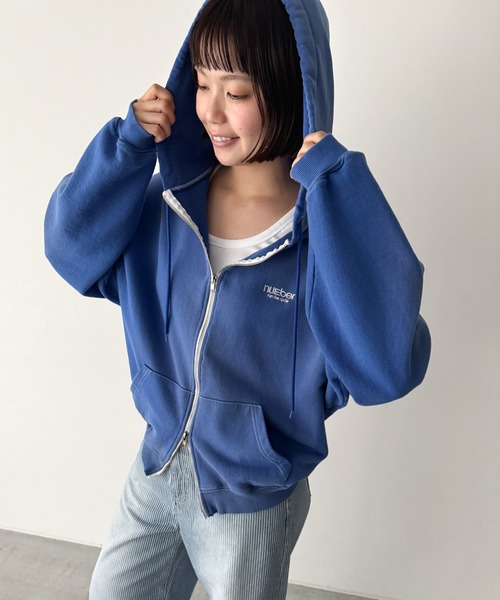 CANAL JEAN(キャナルジーン)の「El mar number ヴィンテージウォッシュジップパーカー(パーカー・レディース・ブルー・ONE SIZE)」の5枚目の写真
