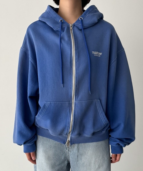 CANAL JEAN(キャナルジーン)の「El mar number ヴィンテージウォッシュジップパーカー(パーカー・レディース・ブルー・ONE SIZE)」の7枚目の写真