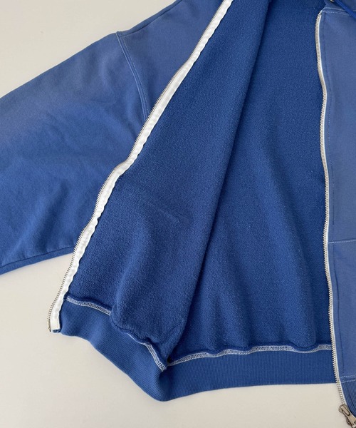 CANAL JEAN(キャナルジーン)の「El mar number ヴィンテージウォッシュジップパーカー(パーカー・レディース・ブルー・ONE SIZE)」の2枚目の写真