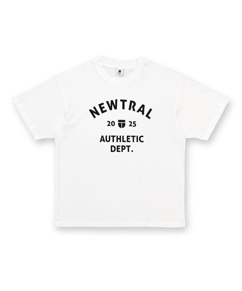 ムラサキスポーツ(ムラサキスポーツ)の「NEWTRAL/ニュートラル 半袖 Tシャツ ロゴ NT2262018(Tシャツ/カットソー・メンズ・ホワイト/ブラック・M/L/XL)」の1枚目の写真