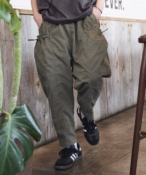 セール】限定展開 ワイドシルエット バレルレッグ ポケットコード