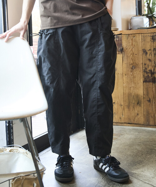 セール】限定展開 ワイドシルエット バレルレッグ ポケットコード