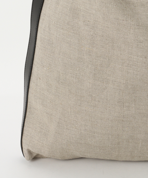 marco masi(マルコマージ)の「MARCOMASI/マルコマージ linen w leather BAG(ショルダーバッグ・レディース・ブラック・FREE)」の8枚目の写真