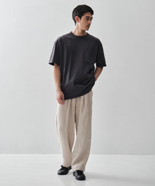 MARKAWARE/ マーカウェア】DOUBLE PLEATED EASY TROUSERS/ヘンプ細布