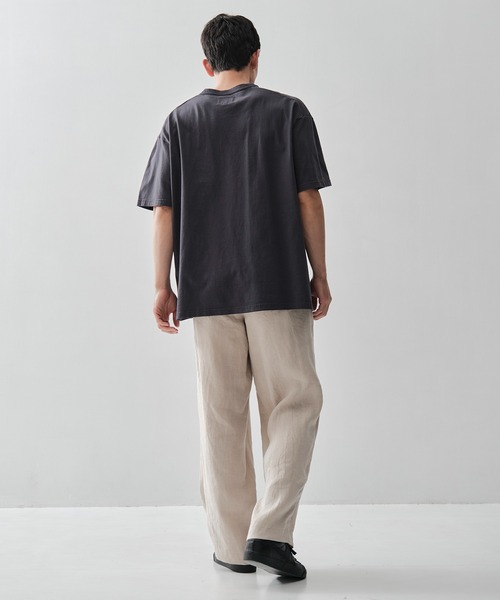 markaware（マーカウェア）の「【MARKAWARE/ マーカウェア】DOUBLE PLEATED EASY TROUSERS/ヘンプ細布 / ダブルプリーテッドイージートラウザーズ（スラックス・メンズ・ブラック/ホワイト・3/2）」の8枚目の写真