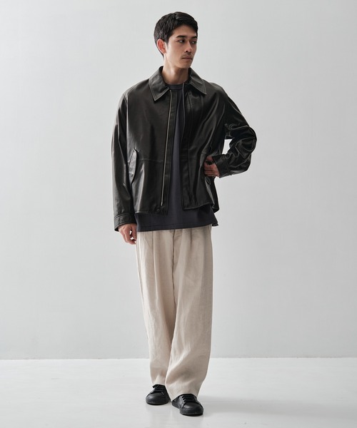 MARKAWARE/ マーカウェア】DOUBLE PLEATED EASY TROUSERS/ヘンプ細布