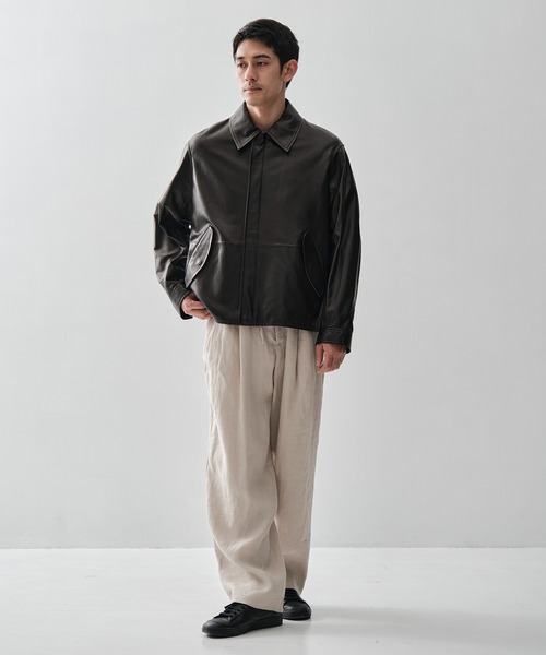 MARKAWARE/ マーカウェア】DOUBLE PLEATED EASY TROUSERS/ヘンプ細布