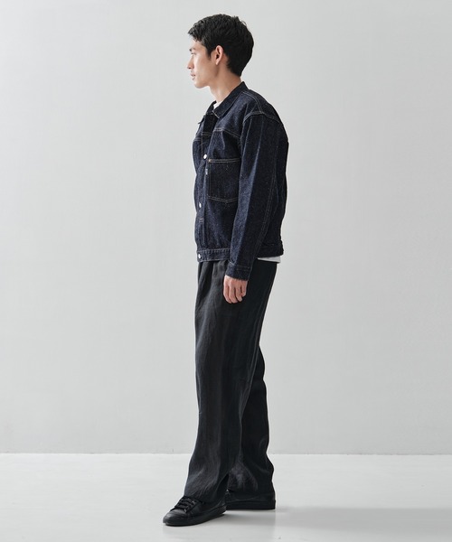 markaware（マーカウェア）の「【MARKAWARE/ マーカウェア】DOUBLE PLEATED EASY TROUSERS/ヘンプ細布 / ダブルプリーテッドイージートラウザーズ（スラックス・メンズ・ブラック/ホワイト・3/2）」の15枚目の写真