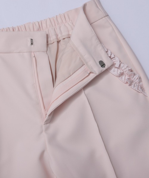 Fit more（フィットモア）の「フリルスリットテーパードパンツ（その他パンツ・レディース・ピンク/ホワイト/ブラック・M/S/PS）」の12枚目の写真