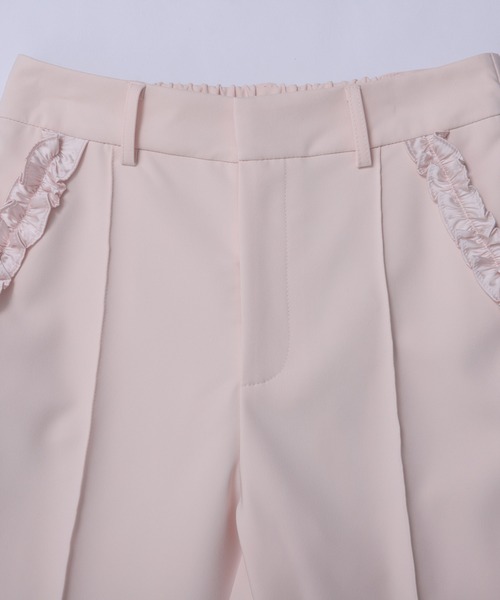 Fit more（フィットモア）の「フリルスリットテーパードパンツ（その他パンツ・レディース・ピンク/ホワイト/ブラック・M/S/PS）」の11枚目の写真